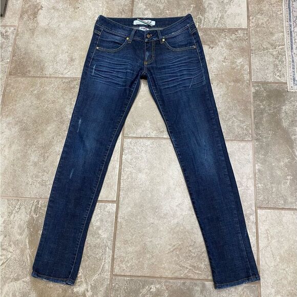 MET Jeans “Made in Italy” Low Rise Skinny Distressed Stretch Jeans 29x31 EUC - Picture 12 of 13